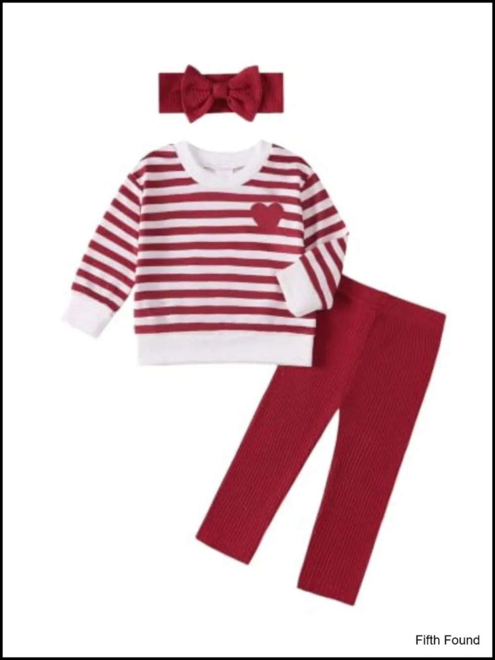 Toddler Girl 3-Piece Sweatshirt Pants Set with Headband
